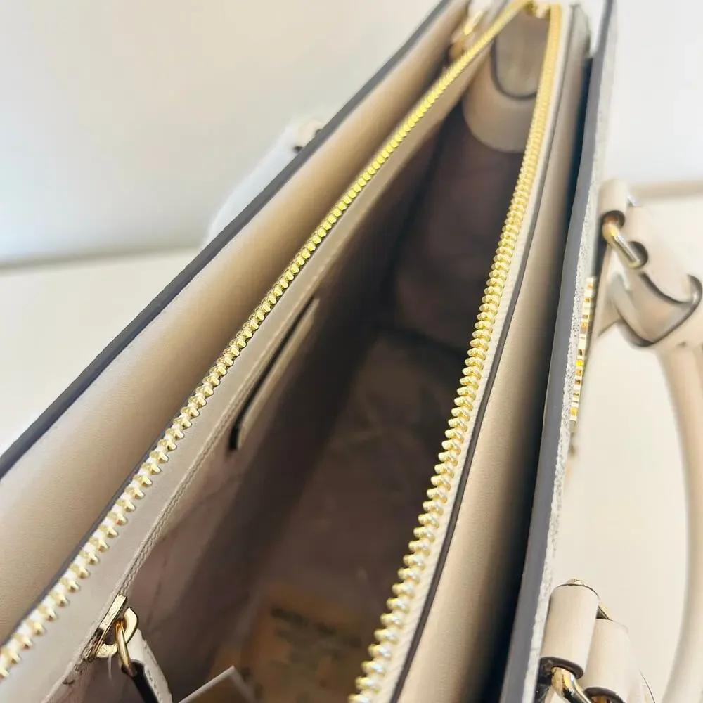 Michael kors purse Sheila Medium Satchel LT Cream - Picture 6 of 9